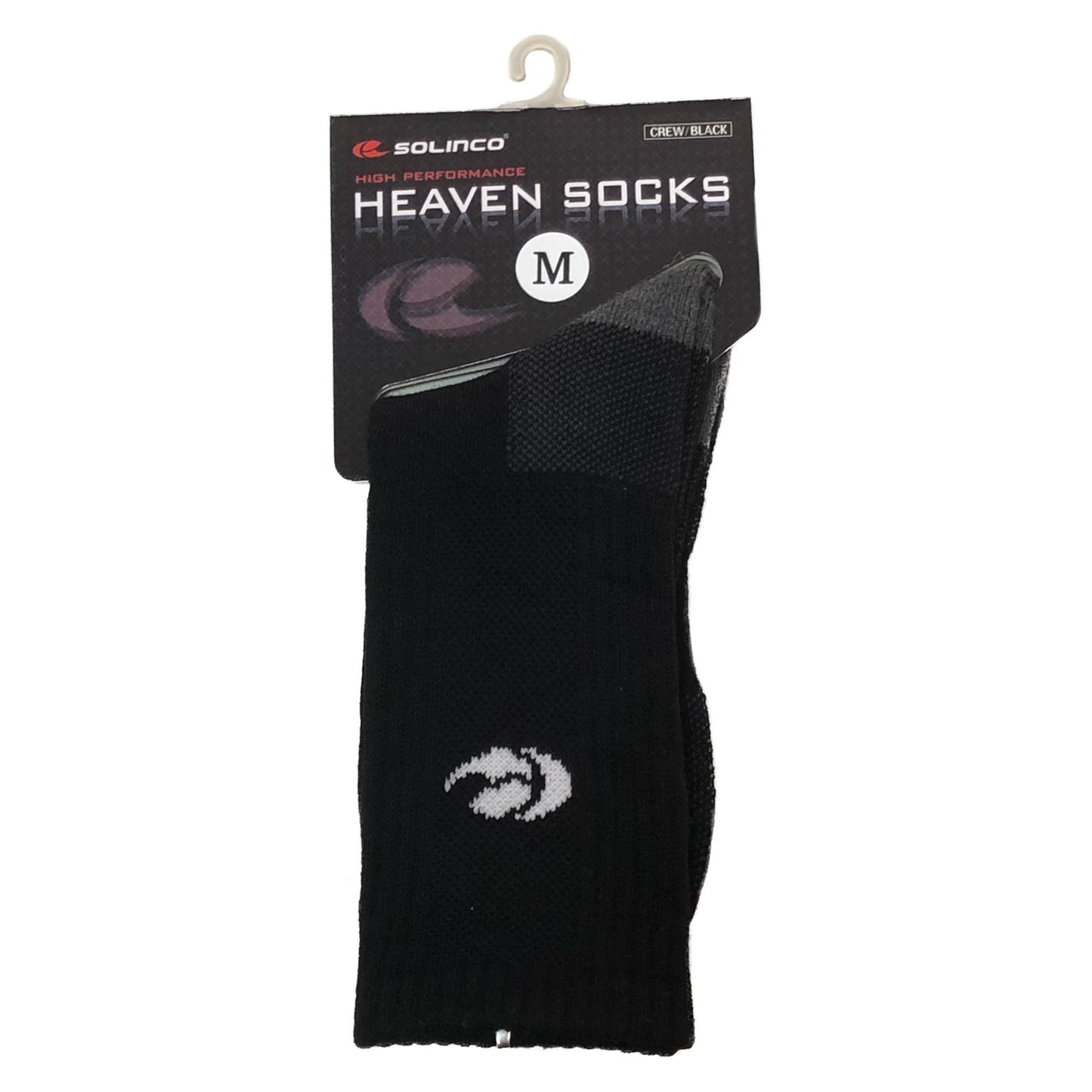 Heaven Crew Socks - Black - Solinco Sports Australia / New Zealand