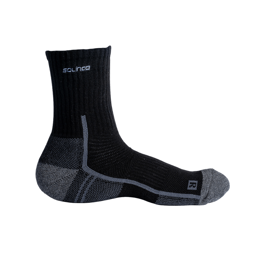 SOLINCO HEAVEN CREW SOCKS - Black - Solinco Sports Australia / New Zealand