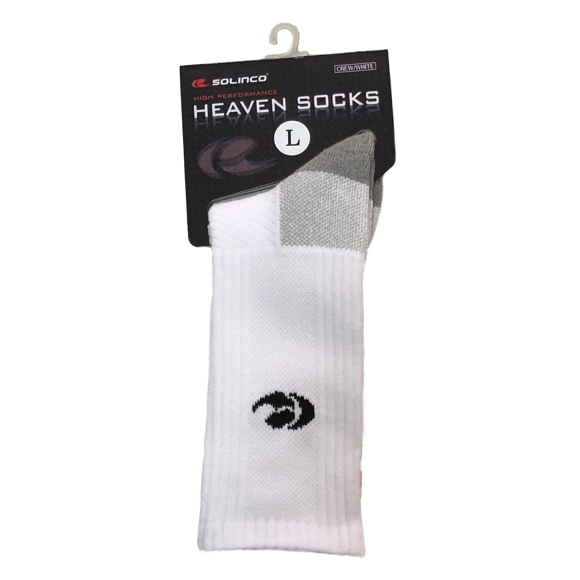 Heaven Crew Socks - White - Solinco Sports Australia / New Zealand